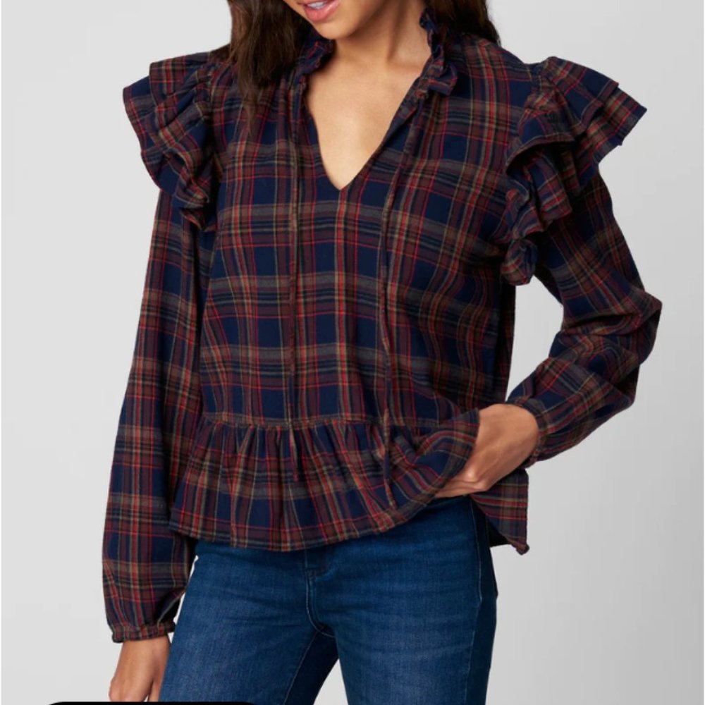 NWT Blank NYC On the Streets Plaid Shirt